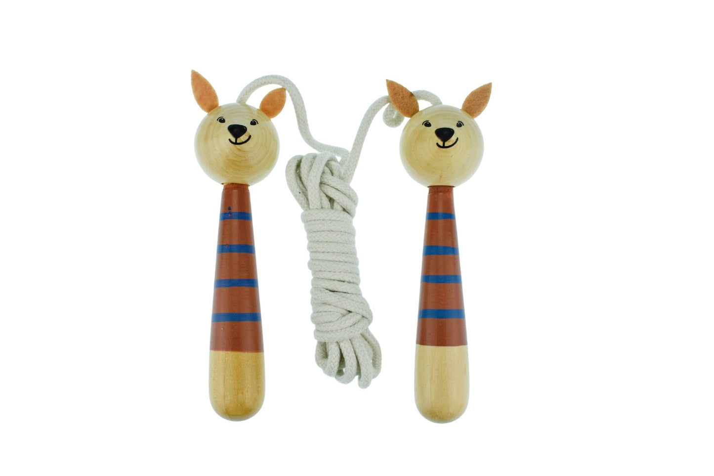BUSH BUDDIES KANGAROO WOODEN ADJUSTABLE SKIPPING ROPE