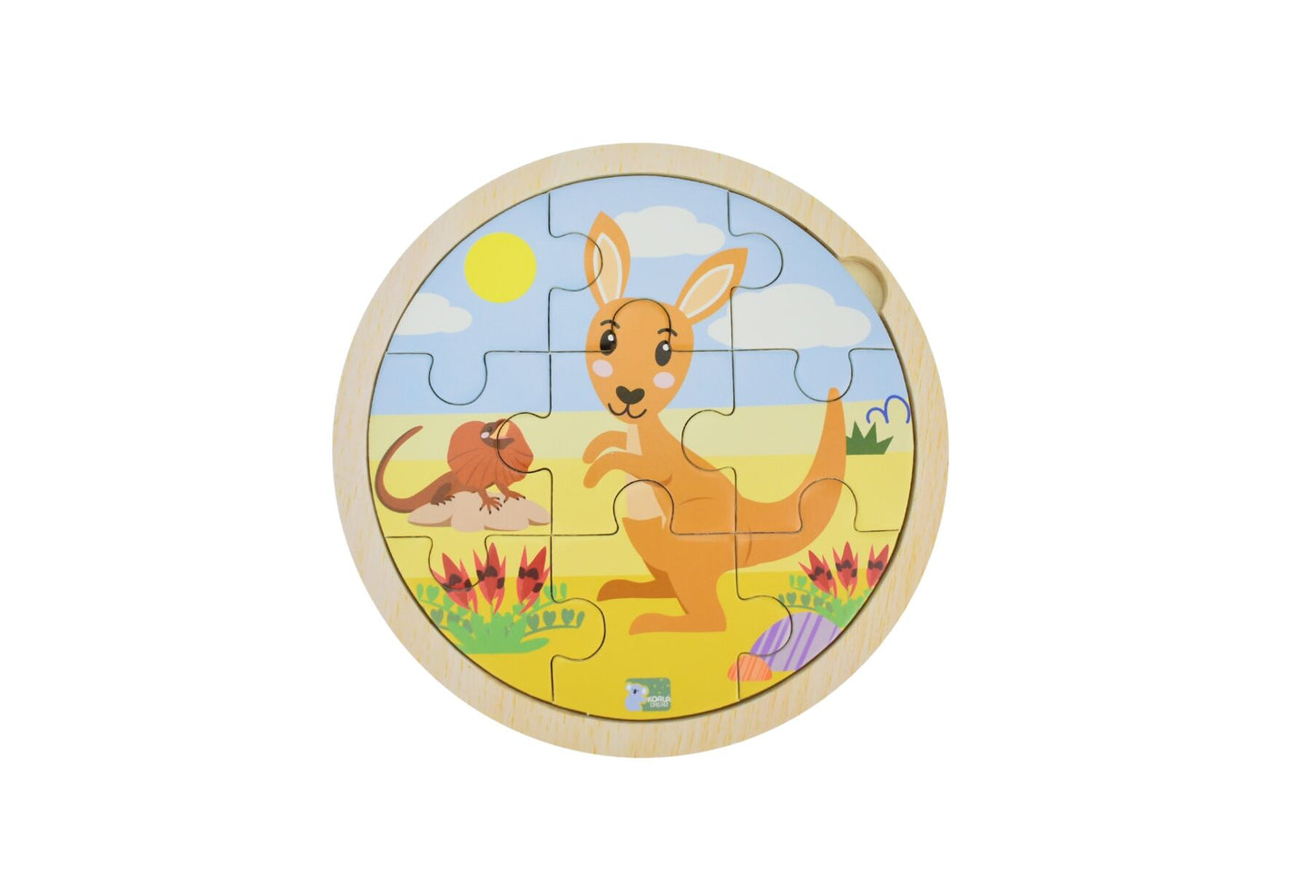 WOODEN 9PCS JIGSAW PUZZLE KANGAROO