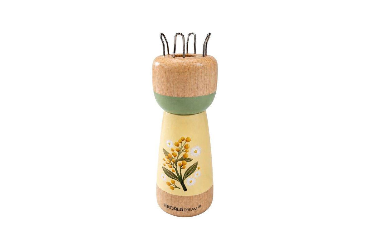 AUSTRALIAN FLORA KNITTING DOLL WATTLE BLOOMS