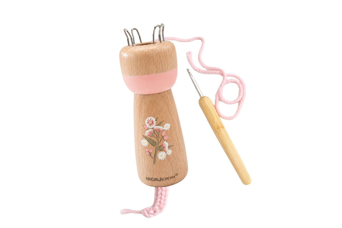 AUSTRALIAN FLORA KNITTING DOLL GUM BLOSSOM