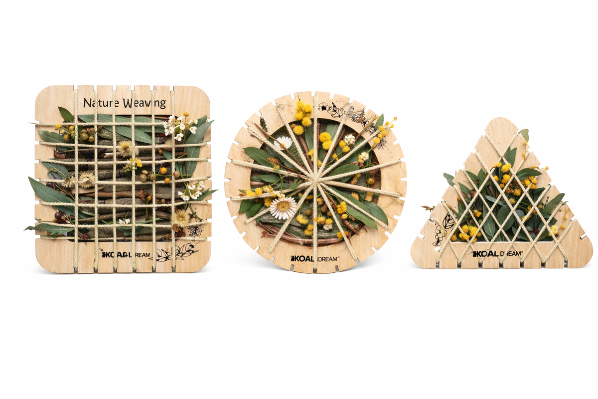 BUSH BLOOMS WEAVING SHAPES - CREATE WITH FLOWERS & LEAVES