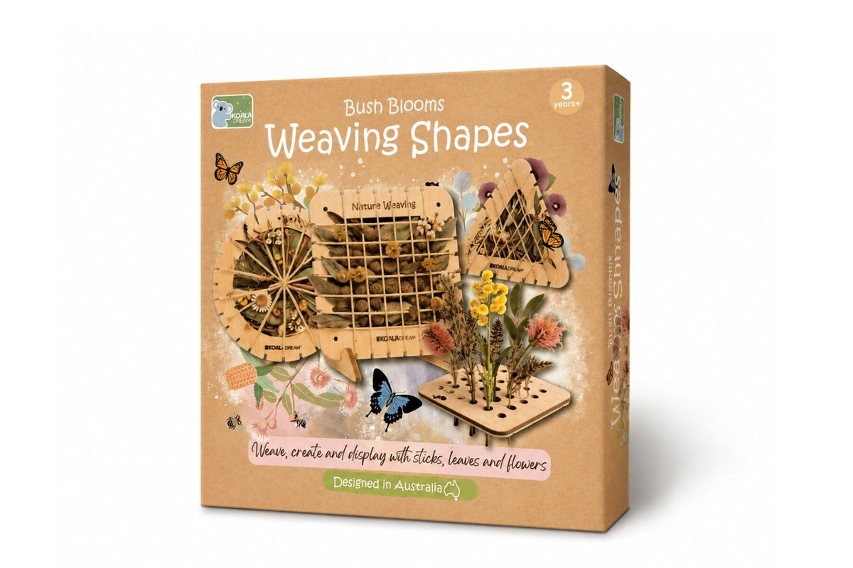 BUSH BLOOMS WEAVING SHAPES - CREATE WITH FLOWERS & LEAVES